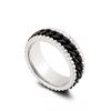 Joyería de acero inoxidable al por mayor de comercio exterior transfronterizo Europa y Estados Unidos moda retro personalidad cadena anillo para hombre anillo de acero de titanio
