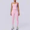 Conjunto de Yoga Sin Costuras de Espalda Descubierta y Cintura Alta Levanta Glúteos, Secado Rápido Transpirable, Set de Running Fitness para Mujer