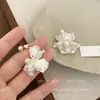 Pendientes de Borla Flor de Perla Francesa de Dos Usos para Mujer, Gama Alta, Pendientes de Atmósfera Súper de Hada, Pendientes Hermosos