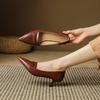 Yingmeier Primavera plus size 40-47 tamanho pequeno 32 33 salto agulha bico fino sapatos de corte baixo calçados femininos Chengdu 3