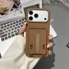 Suporte Multifuncional com Porta-Cartões Estilo Simples Adequado para Capa de Celular Apple 16, Capa Protetora Anti-Queda para iPhone 17 Pro Max