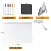 Tablero de dibujo grande para niños DIY acrílico luminoso para estudiantes fácil de limpiar sin polvo escrito a mano juguetes educativos traje de pizarra