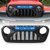 Parrilla Transfronteriza Adecuada para Jeep Wrangler 18-24 con Luces, Parrilla Gladiator, Parte Frontal Jl Wrangler