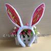 Diadema de Orejas de Conejo de Peluche para Accesorios para el Cabello para Actuación Escénica de Venta Caliente Adorno para la Cabeza para Adultos Pascua Halloween