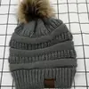 Chapéu de Tricô com Pom-Pom Popular Transfronteiriço, Chapéu de Inverno Unissex para Deslocamento ao Ar Livre, Chapéu de Tricô Casual Quente e Estiloso