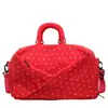 Bolsa de Viaje Multifuncional Expandible Estilo Coreano Moda Lunares Bolsa de Equipaje para Dormitorio Estudiantil Bloque de Color Bolso de Mano Moderno para Gimnasio