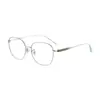Junda Nuevo Armazón de Gafas de Titanio Puro para Mujer Montura Completa Cómodo Ultraligero Gafas para Miopía Gafas Degradadas Luz Azul Anti 95213