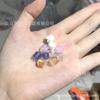 Versión Q del Lirio del Valle método antiguo vidrio lámina de oro lámina de plata vidrio viejo 8 mm pequeño capullo de Lirio del Valle material accesorios para joyería DIY