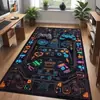 Alfombra cool estilo americano transfronteriza Temu para salas de juegos, alfombra decorativa grande resistente a la suciedad para sala de estar, sofá, alfombra resistente al desgaste de cobertura total