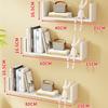 Prateleira de Parede Estante em Forma de U Parede de Fundo da Sala de Estar Prateleira de Divisória de Um Caractere Parede do Quarto Prateleira de Decoração de Parede