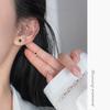 Ailoch s925 Plata Esterlina Alta Moda Distintivos Aretes de Círculo Números Romanos Joyería Coreana para la Oreja Femenina M05357