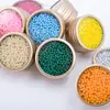 Novas Contas de Vidro Sólido Não Poroso Coloridas Pintadas Micro Contas DIY Capa de Celular Contas Redondas Pequenas Enchimento Contas Soltas