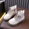 Botas Martin para Niños 2026 Nuevo Modelo Otoño/Invierno Botas de Princesa Bordadas para Niñas Pequeñas Botas a Media Pantorrilla para Bebés Niñas