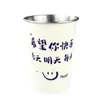Taza de Acero Inoxidable, Bonita Taza de Agua para Niños, Taza de Café para Oficinistas, Taza con Popote, Taza Gruesa y Resistente a Caídas Estilo Ins para Bebidas Frías