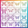 Plantilla de Pintura con Stencil de Mariposa de Amazon para Pintura a Mano, Aerosol, DIY, Stencil Printing, Plantilla Auxiliar para Dibujo en Pared