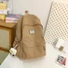 Mochila Escolar de Alto Valor Estético para Meninas, Estilo Ins Academy Coreano, Fresca e Simples, Mochila Leve para Alunos do Ensino Fundamental (3º ao 5º ano)