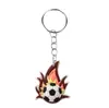 Novo Chaveiro de Futebol PVC Borracha Macia Argola Pingente de Mala Pequeno Presente Acessórios para Chaveiro Transfronteiriço