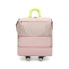 Bolsa de Viaje Transfronteriza de Gran Capacidad con Ruedas Universales, Separación de Seco y Húmedo, Maleta Expandible para Viajes de Negocios, Bolsa Ligera de Almacenamiento para Equipaje de Mano