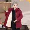 Conjunto de Ropa de Invierno para Abuela con Felpa Gruesa Ropa de Algodón Set 2026 Otoño Invierno Nuevo Estilo Nuevo Estilo Chino Personas Mayores Estilo Nacional Chaqueta Acolchada de Algodón Abrigo