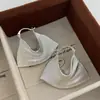 Bolso de Mano con Textura Dorada Retro Pendiente Diseño Ligero de Lujo Pendiente de Moda para Mujer Pendiente Único Hermoso Exagerado