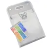 Bolsa de Armazenamento Vertical com 13 Compartimentos, Porta-Provas Multicamadas, Bolsa Sanfonada, Bolsa Transparente de Alto Valor com Desenho Pacha Dog