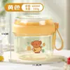 Pote de Iogurte Transparente com Recipiente para Molho, Garfo e Colher, Copo de Café da Manhã Selado Estiloso Portátil para Redução de Gordura, Copo de Leite à Prova de Vazamentos