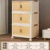 Caixa de Armazenamento Dobrável Grande Capacidade Armário de Armazenamento Extra Grande Porta Dupla Caixa Organizadora Doméstica Armário para Roupas Cobertores Colchas