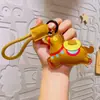 Ano Novo Estilo Chinês Ano do Cavalo Dança do Leão Panda Chaveiro Boneca Pingente Chaveiro de Carro Decoração de Bolsa Presente Atacado