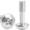 Tornillo de Acero Inoxidable 304 Cabeza Redonda Antiaflojamiento Ranura Cruzada Anti-Aflojamiento Media Rosca Cabeza Plana Tornillo Mecánico/M4/M5/M8