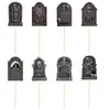 Enfeites de Vaso para Decoração de Festa de Halloween Transfronteiriça, Enfeites de Lápide para o Festival dos Fantasmas, Enfeites para Decoração de Mesa de Bar