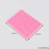 Molde para hornear decoración de pastel diy diferentes fuentes números arábigos ingleses voltear azúcar chocolate galleta molde de silicona