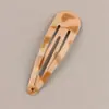 Pinza para el pelo de clip Bb de concha de tortuga esmerilada de alta gama europea y americana transfronteriza de 5 cm con estampado de concha de tortuga para flequillo de niñas, venta al por mayor de fábrica