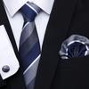 Spot de alta qualidade de poliéster gravata de seda dos homens flor de caju padrinho homem Casamento gravata bolso conjunto Jacquard