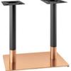 Acessórios para móveis de hardware Suporte de perna de mesa Rack de suporte de mesa de jantar de coluna dupla de ouro rosa Estilo ocidental Mármore leve Coluna de perna de mesa de luxo