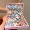 Caja de Regalo de Cumpleaños para Niños Traje de Accesorios para el Cabello Adorno para la Cabeza Princesa Niñita Horquilla Horquilla para Bebé Banda de Goma