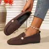 Otoño 2025 Nuevo Plano Casual Versátil Ligero Cómodo Slip-On Zapatos Casuales Mocasines Ligeros Venta al por Mayor
