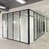 Oficina de Nanjing Mampara de Vidrio Aleación de Aluminio Vidrio Simple/Doble Hueco con Lamas Templado Transparente Mate Ignífugo Insonorizado Pared