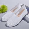 Zapatos de Tela Old Beijing para Mujer Nuevos Deportivos Slip-on Superficie de Malla Transpirable Suela Suave Verano Zapatos Blancos Zapatos de Malla para Madres Trabajadoras