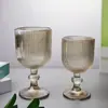 Taça de Vinho Listrada Vertical Estilo Europeu, Taça de Suco, Taça de Vinho Tinto, Taça Alta, Utensílio para Vinho de Uso Doméstico, Taça de Champanhe, Retro de Luxo Leve