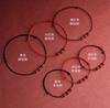 Cinzabar natural 6mm contas redondas pulseira de corda vermelha tornozeleira ano do coelho da vida original corda vermelha estilo casal unissex estilo chinês