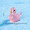 Micropaisaje Dibujos Animados Luminoso Se Extiende Cisne Pequeño Granja Paisajismo Decoraciones DIY Accesorios Adornos de Escritorio para Coche