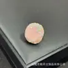 Nuevo anillo de jade de estrella de cinco puntas con incrustaciones completas de diamantes, anillo abierto de cristal original, único y de nicho, disponible para transmisión en vivo