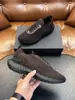 Comércio Exterior BOS Tênis Casuais Masculinos Respiráveis de Malha Flyknit com Patchwork Leves Absorventes de Choque Solado Macio Calçados para Caminhada Transfronteiriços Tamanhos Grandes Calçados Masculinos