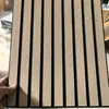 Suministro Transfronterizo de Paneles Acústicos de Rejilla de Fibra de Poliéster para Decoración de Paredes Estudio de Grabación Pared de Fondo de TV Paneles Acústicos Autoadhesivos