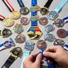 Medallas de Metal Personalizadas para Eventos de Maratón y Fútbol, Medallas Artesanales en Relieve de Aleación de Zinc al por Mayor
