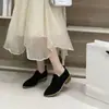 Zapatos de Mujer de Puntera Fina Estilo Coreano Nueva Moda Primavera y Otoño 2025 Versátiles Elegantes Cómodos de Corte Profundo con Tacón Grueso para Mujer