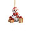 Pingente de Natal quente transfronteiriço desenho animado boneco de neve de Natal pingente de carro árvore de Natal plana acrílica novo pingente