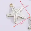 Colgante de estrella de mar de aleación colgante de concha accesorios de colgante diy moda pendientes europeos y americanos accesorios de collar pulsera material