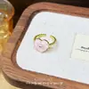 Conjunto de Pulsera y Anillo Rosa Dulce Estilo Coreano para Mujer, Nicho de Lujo Ligero, Diseño de Moda Exquisito, Accesorios de Alta Gama