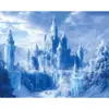 Tela de fondo para Castillo de Hielo y Nieve de Comercio Exterior Amazon Banner de Escena de Nieve para Cumpleaños Navidad Decoración de Fiesta Suministros Accesorios de Fotografía